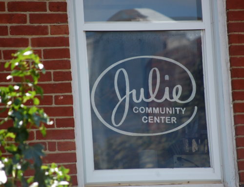 Julie Community Center Painted Window Screens Project